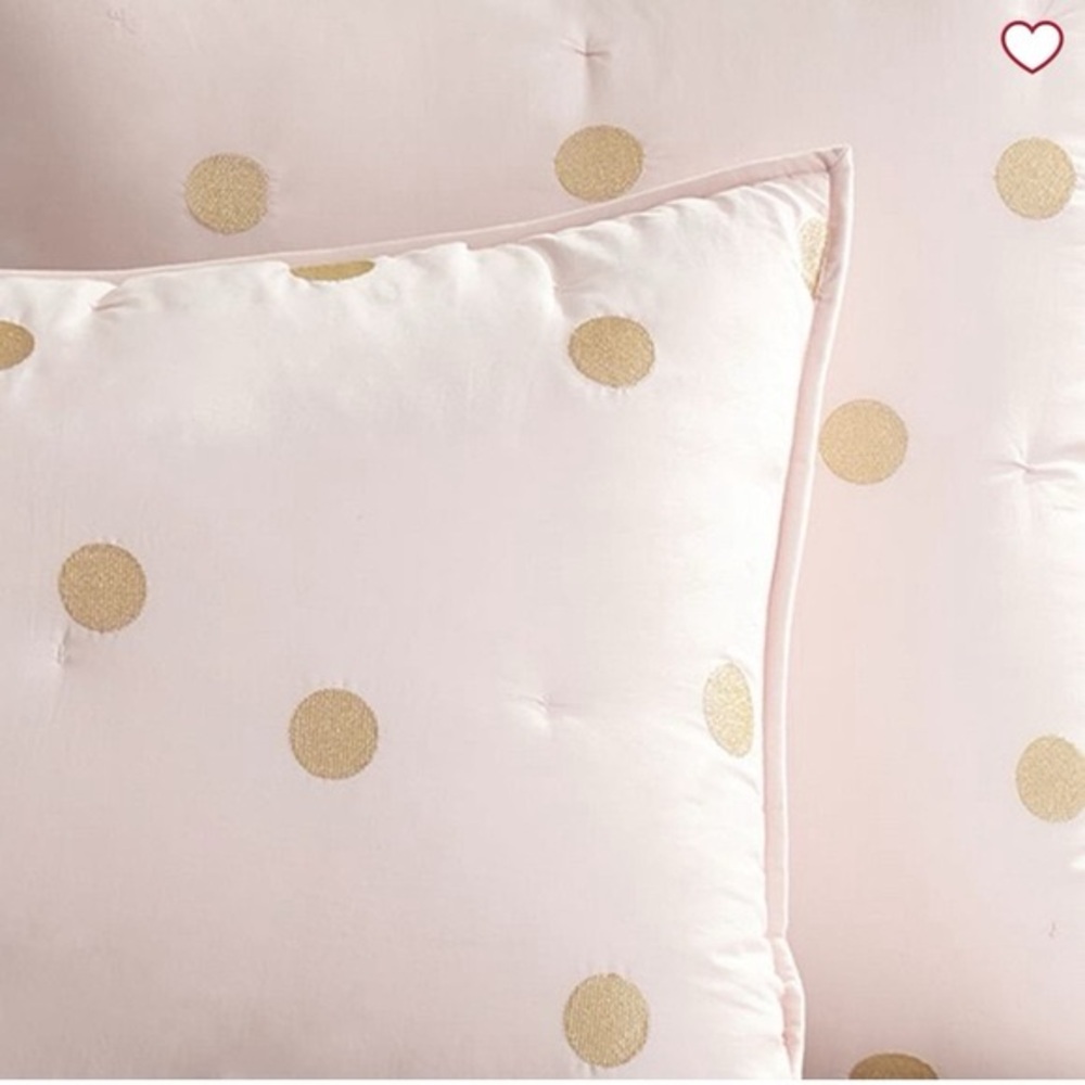 Pottery Barn Teen + EMILY & MERRITT, Gold Dot ~ Euro Sham